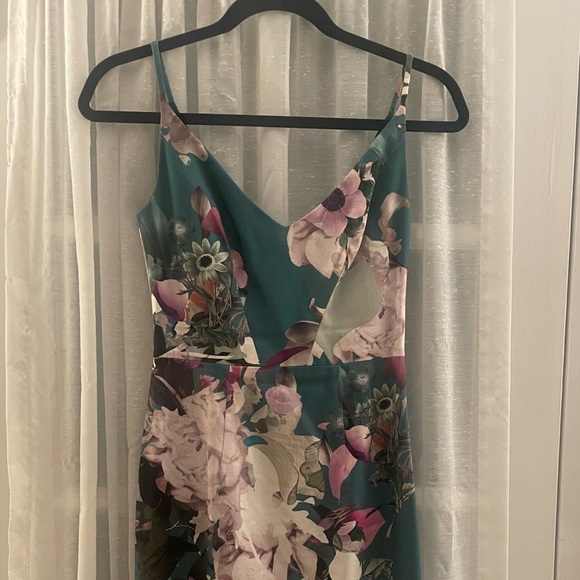 Black Halo floral dress size 0 - Picture 2 of 8